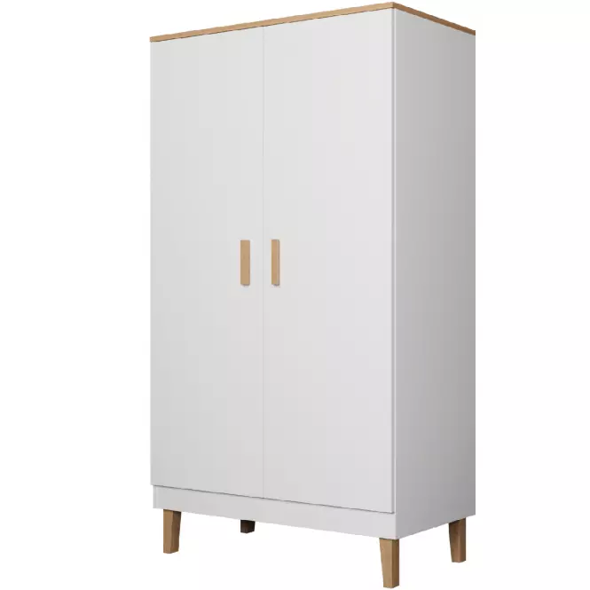Skriňa 100 Denver Biela/Hikora,3