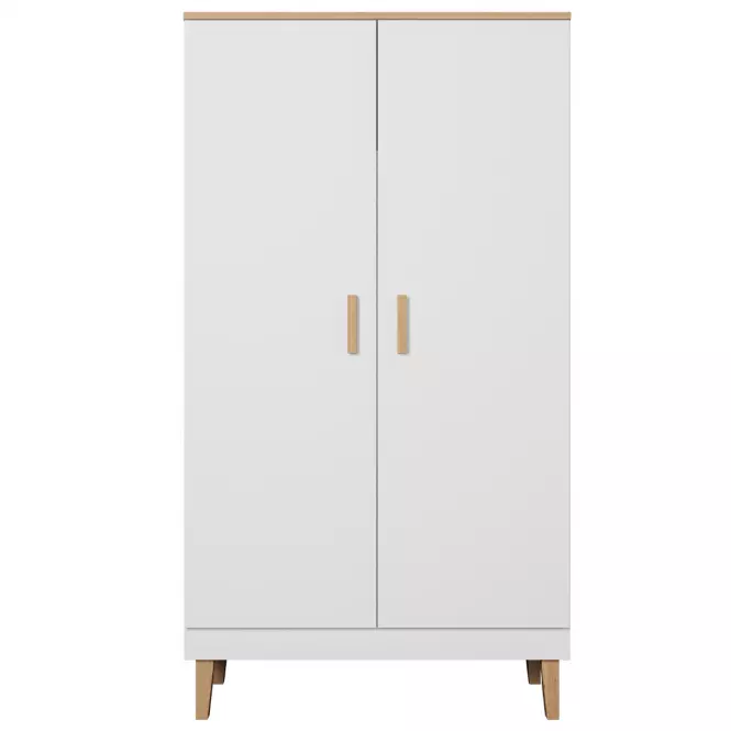 Skriňa 100 Denver Biela/Hikora,4