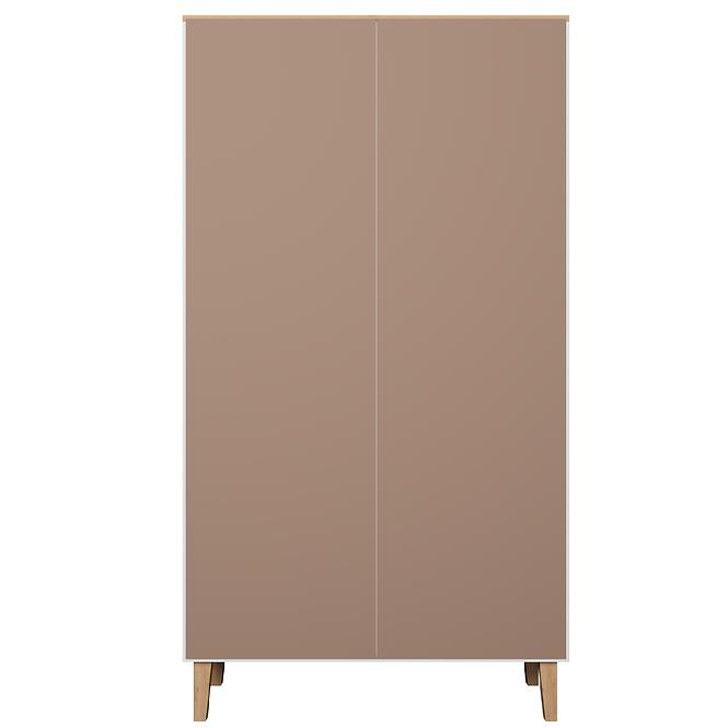 Skriňa 100 Denver Biela/Hikora,6