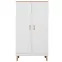 Skriňa Denver 100 cm -  biela/hikora, dvojdverová,4