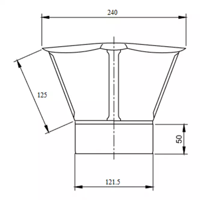 Ventilačná strieška 120 DPOK32