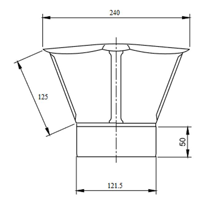 Ventilačná strieška 120 DPOK32