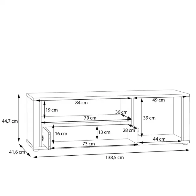 TV Stolík Dedelos  DDLT124R