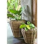 Prútený obal na kvetináč Alex Round Medium Rattan 34 x 40 cm