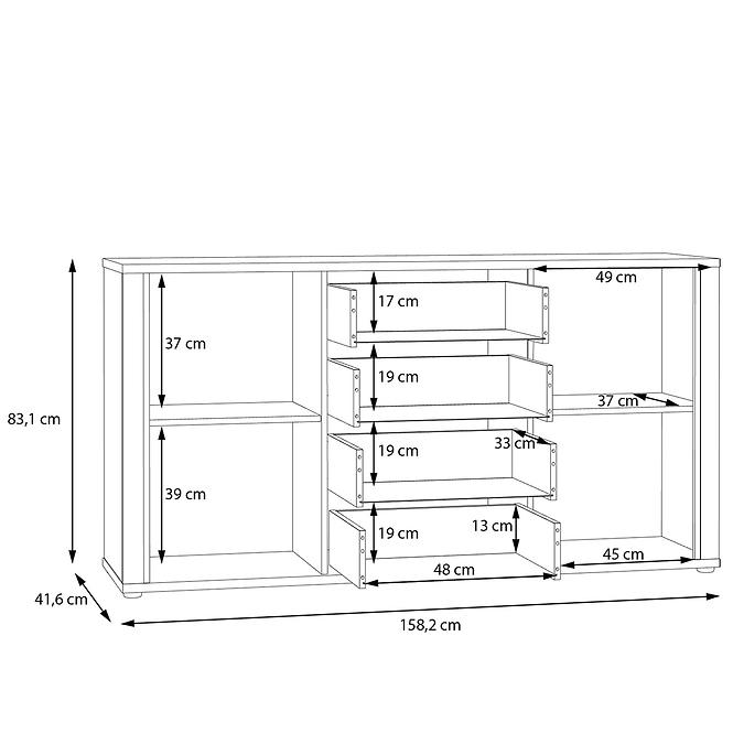 Komoda Dedelos DDLK232