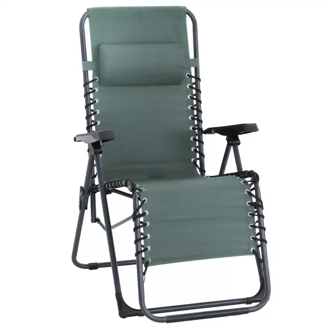Záhradná stolička Liro Relax zelená