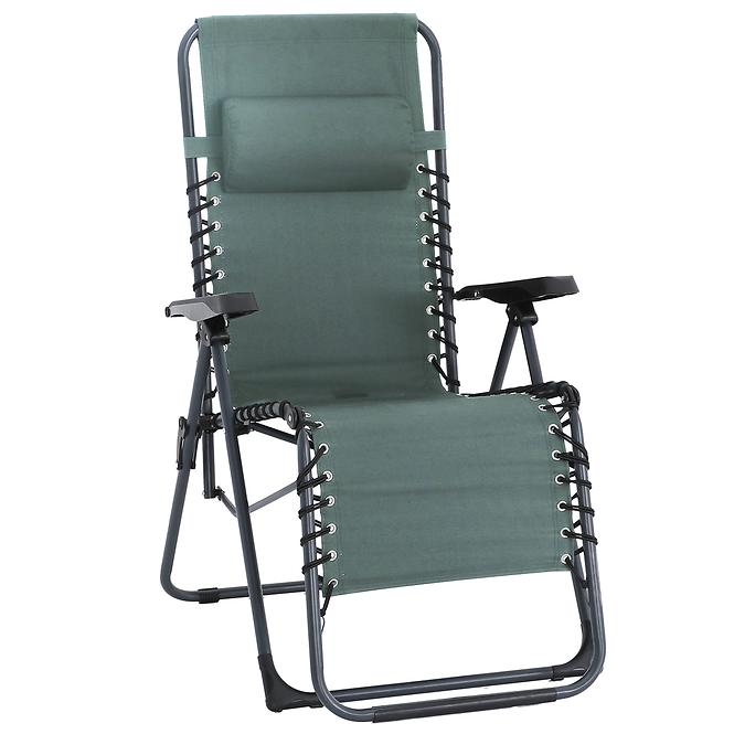 Záhradná stolička Liro Relax zelená