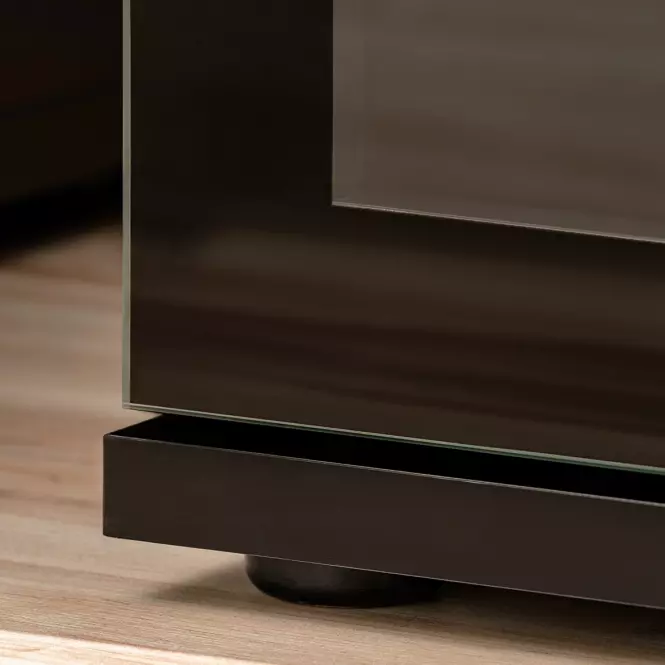 Vitrína Cameron WSN ZHJ CM WSN čierna/hickory jackson,9