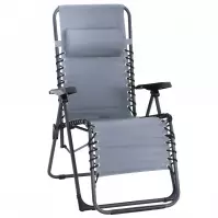 Záhradná stolička Liro Relax šedá