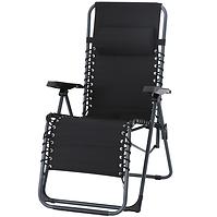 Záhradná stolička Liro Relax čierna