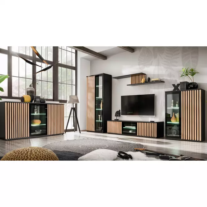 TV Stolík Cameron-K + Biokrb ZHJ CM RTV-K čierna/hickory jackson