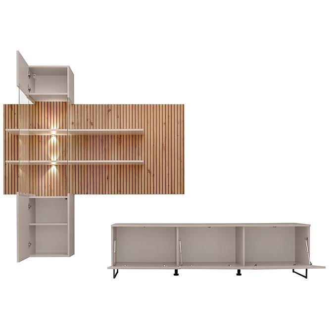 Obývacia Stena Gusto LUX A cashmire/artisan,4