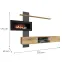 Obývacia Stena Flame B antracit/dub flagstaff,3