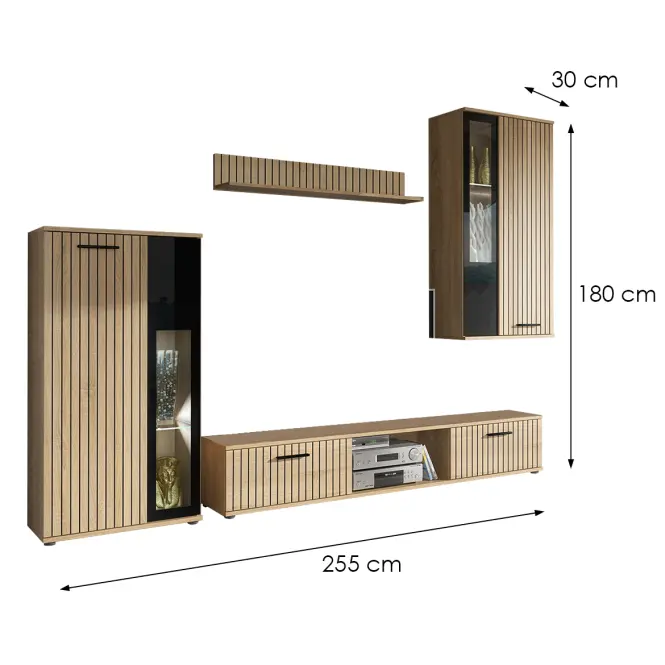 Obývacia Stena WOW HJZ WW hickory jackson,3