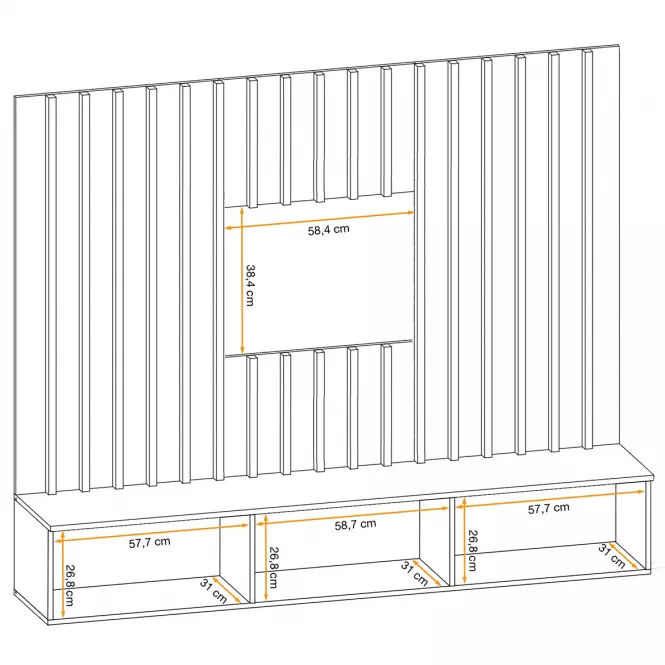 Obývacia Stena VERTI PGAS VT 2 perla gray/artisan