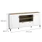 Komoda Mossa M07 2D1S dub whisky/biely mat,2