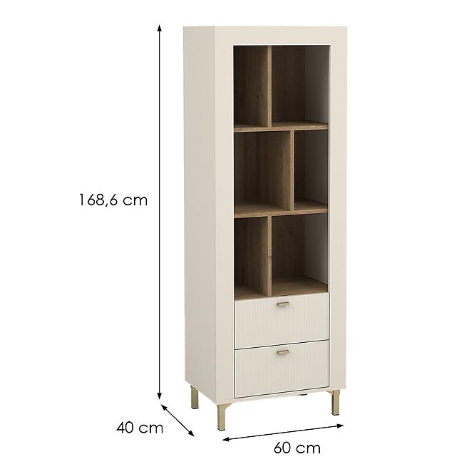 Regál Mossa M04 2S dub whisky/cashmere ,2