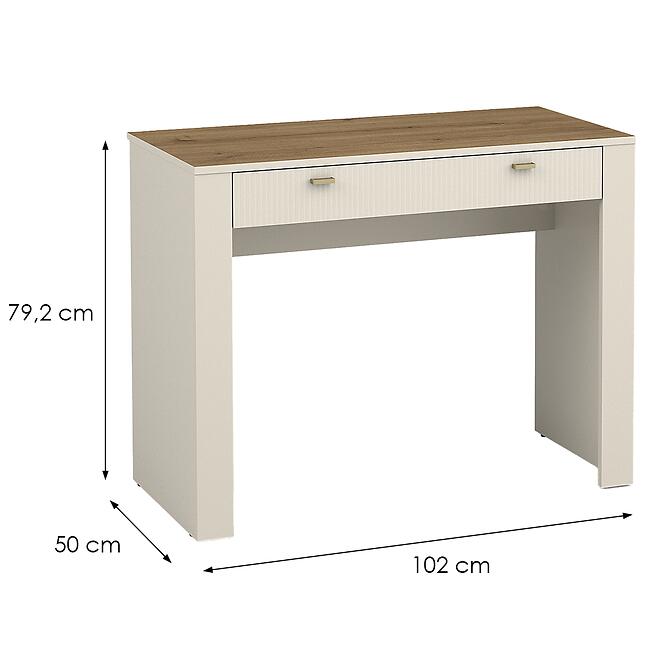 Toaletný Stolík Mossa M10 dub whisky/cashmere,2