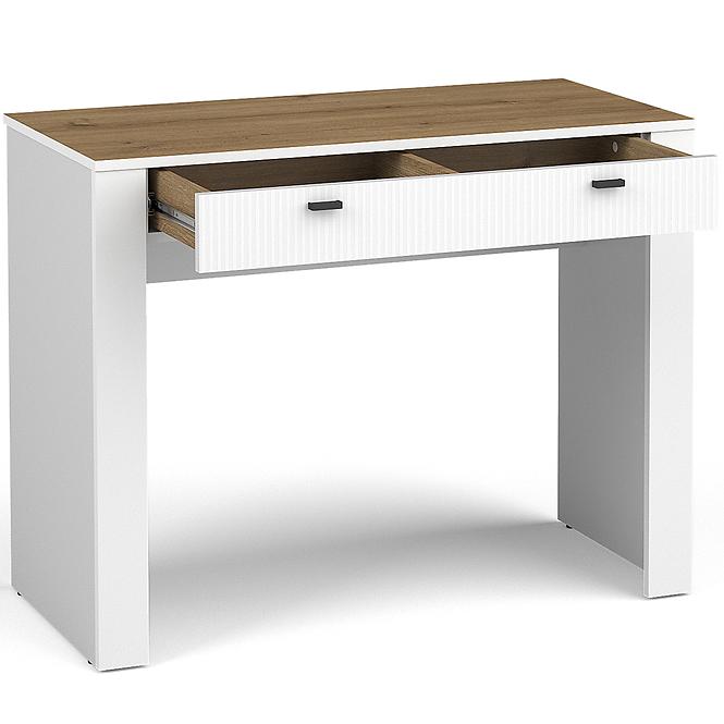 Toaletný Stolík Mossa M10 dub whisky/biely mat,4