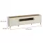 TV Stolík Mossa M08 2D1S dub whisky/cashmere,2
