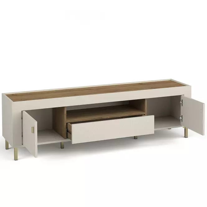 TV Stolík Mossa M08 2D1S dub whisky/cashmere,3