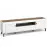 TV Stolík Mossa M08 2D1S dub whisky/biely mat