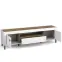 TV Stolík Mossa M08 2D1S dub whisky/biely mat,3