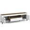 TV Stolík Mossa M08 2D1S dub whisky/biely mat,3