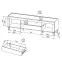 TV Stolík Mossa M08 2D1S dub whisky/biely mat,4