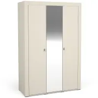 Skriňa Mossa M02 3D 137,3 cm so zrkadlom kašmír, trojdverová