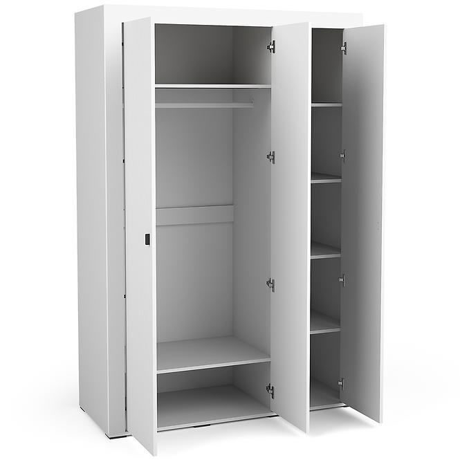 Skriňa Mossa M02 3D biely mat