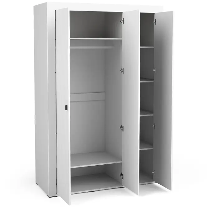 Skriňa Mossa M02 3D biely mat,3