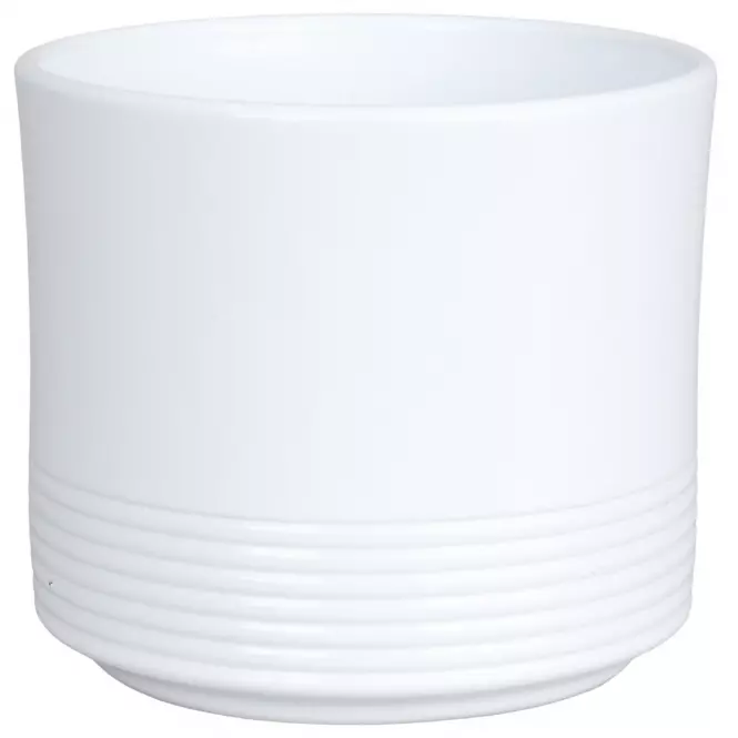 Obal na kvetináč okrúhly  Rille 992 12 cm biela