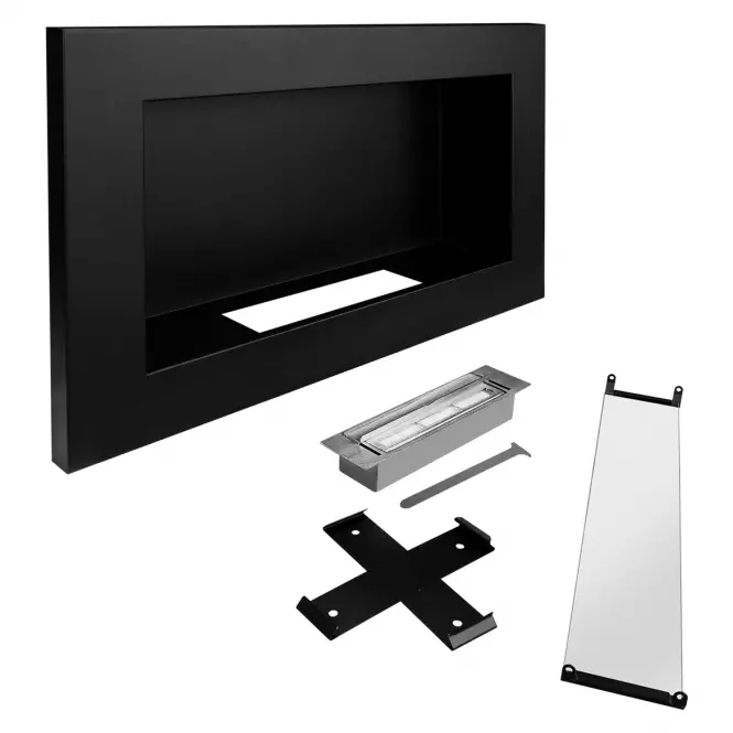 Biokrb 650x400 Slim čierna mat so sklom,10