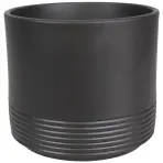 Obal na kvetináč okrúhly Rille 992 12 cm antracit mat