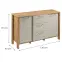 Komoda Indygo K2D3S dub wotan-beige,2