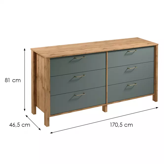 Komoda Indygo K6S dub wotan-green