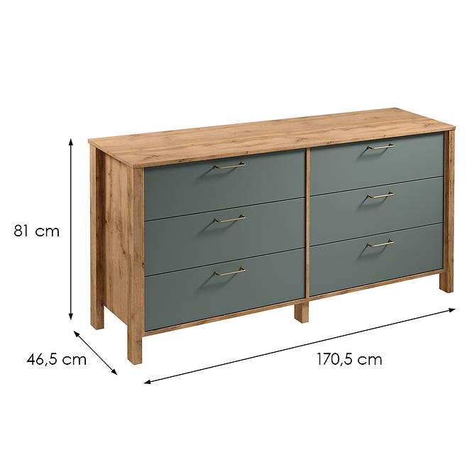Komoda Indygo K6S dub wotan-green,2
