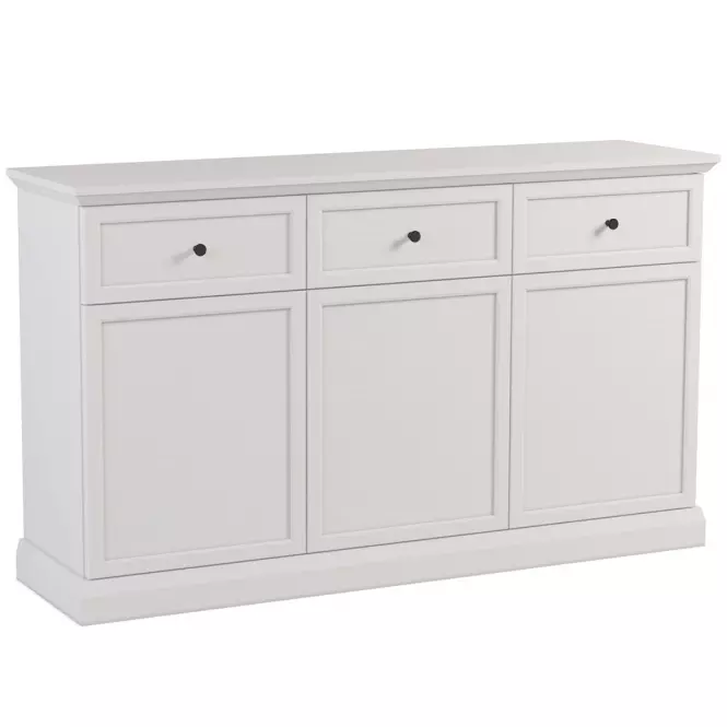 Komoda Lucca K3D3S biela opal