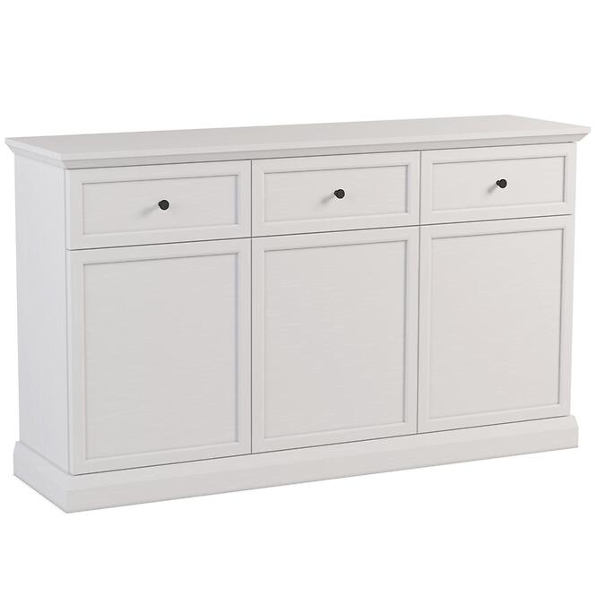 Komoda Lucca K3D3S biela opálová