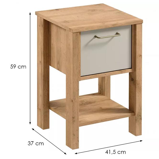 Nočný Stolík Indygo SN dub wotan-beige,2