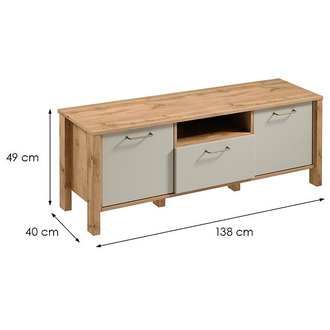 TV Stolík Indygo 1S dub wotan-beige