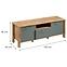 TV Stolík Indygo 1S dub wotan-green,2
