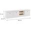 TV Stolík Lucca 3D biela opal,2