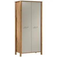 Skriňa Indygo S2D 99 cm - dub wotan/beige, dvojdverová