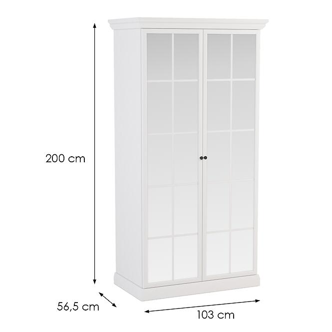 Skriňa Lucca S2DL biela opálová