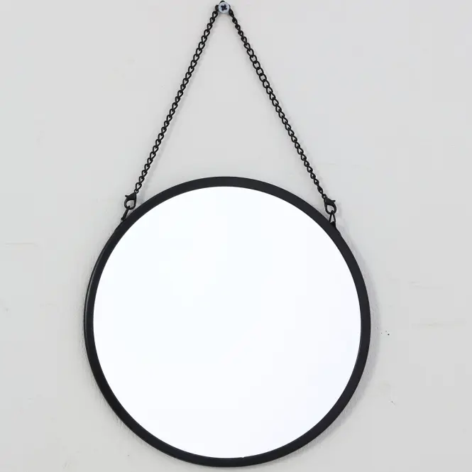Okrúhle zrkadlo FI20cm čierne,2