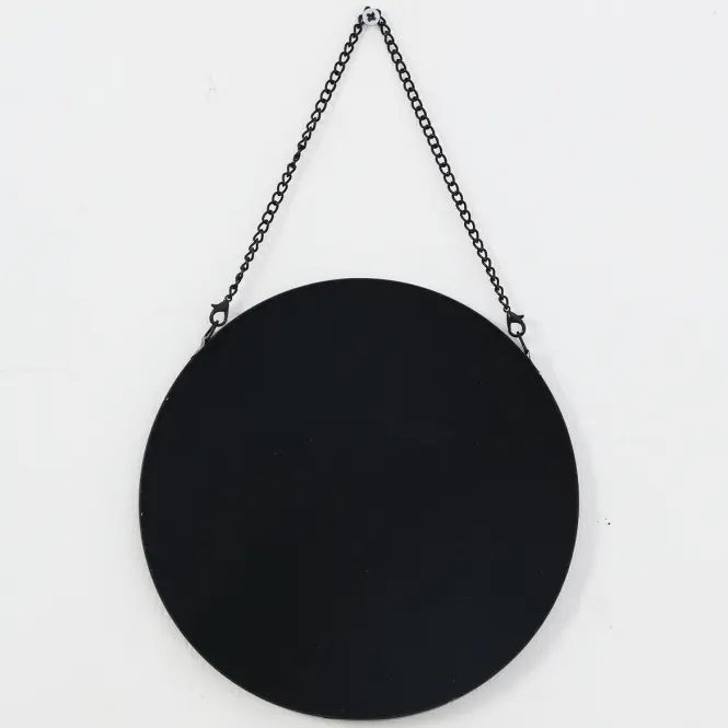 Okrúhle zrkadlo FI20cm čierne,3