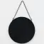 Okrúhle zrkadlo FI20cm čierne,3