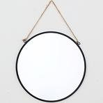 Okrúhle zrkadlo FI29cm čierne